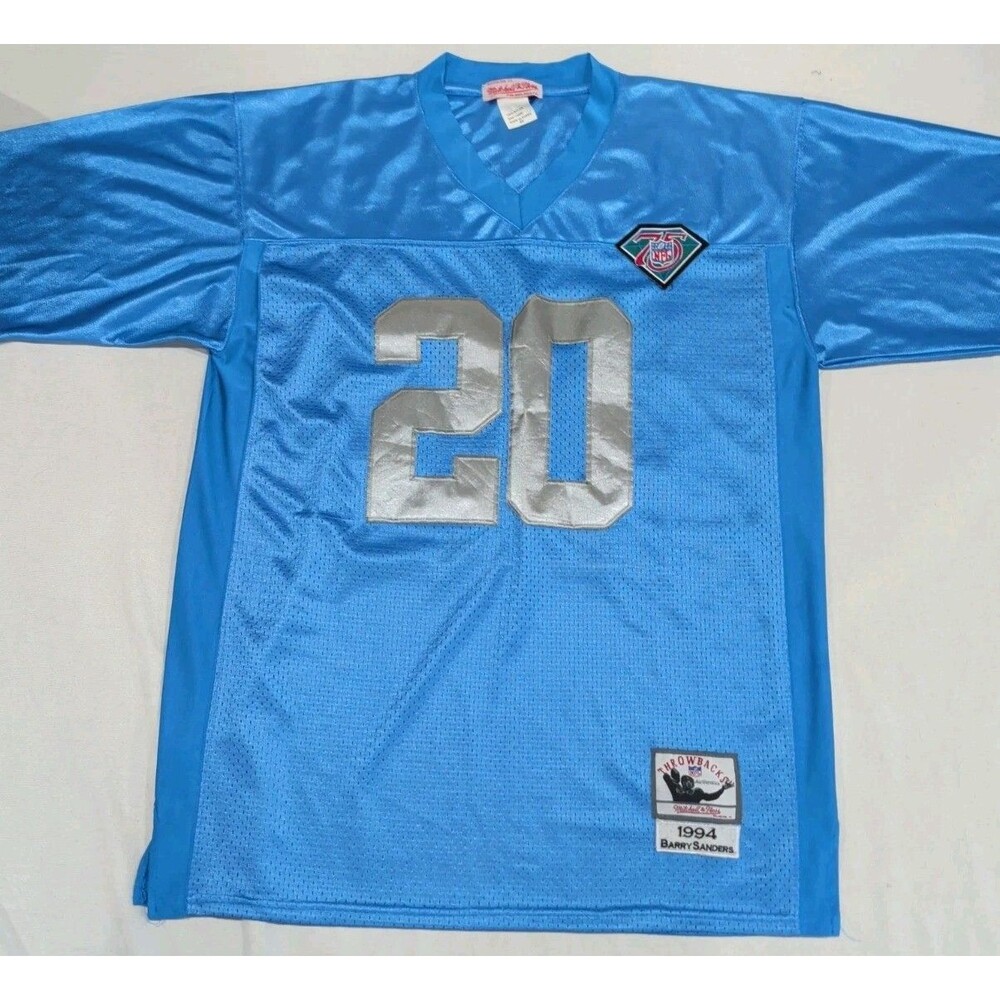 Mitchell & Ness Detroit Lions Barry Sanders #20 1994 NFL Throwback Jersey 52 XL